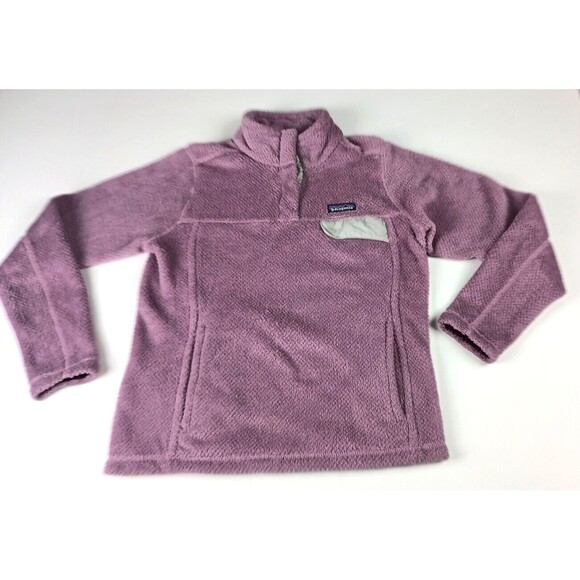 Patagonia Womens Re-Tool Snap-T Fleece Pullover Verbena Purple Small Lavender - Picture 1 of 8